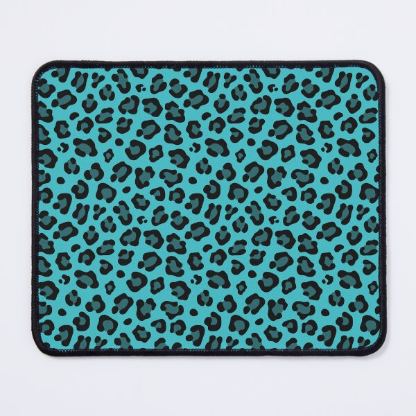 Item preview, Turquoise And Black Leopard Print designed and sold by pattern-archive.