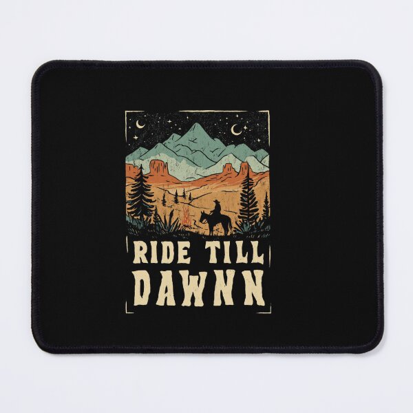 Item preview, Ride Till Dawn Western Cowboy Mountains designed and sold by Blurbean.