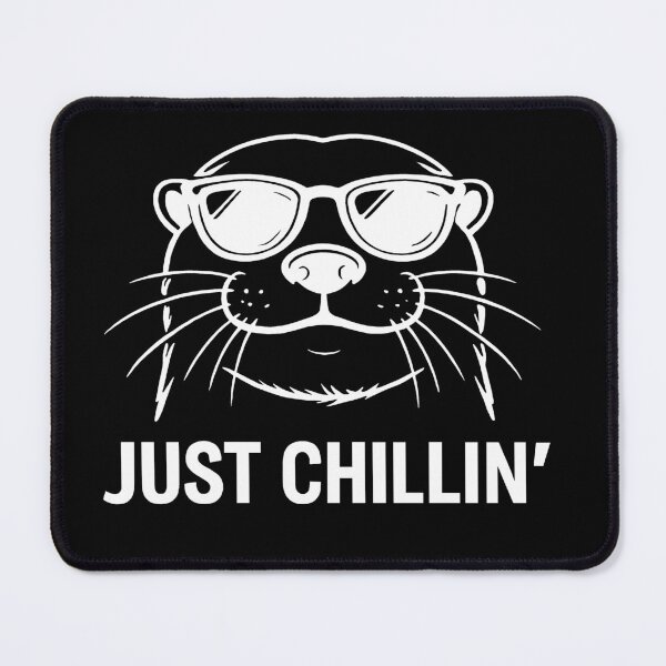 Item preview, Just Chillin – Cool Funny Otter with Sunglasses Sketch designed and sold by SouthWestGraphics.