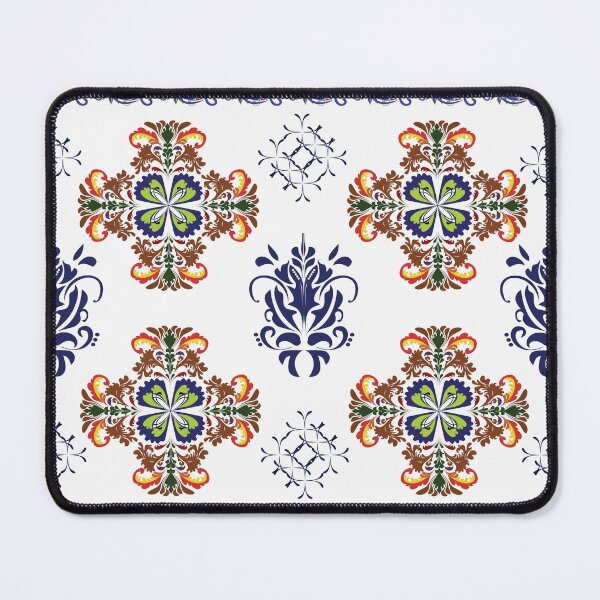 Item preview, Vintage damask floral ornament background with elegant border design designed and sold by AjjimaJKM.