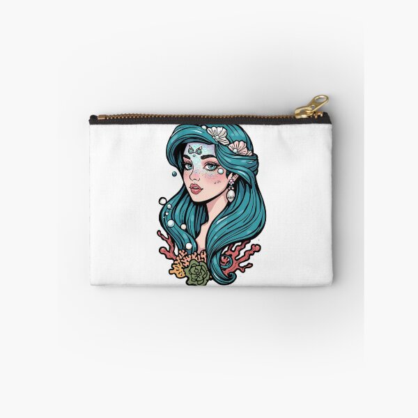 Item preview, Beautiful Mermaid with Ocean Coral and Shells designed and sold by  AureliusX.