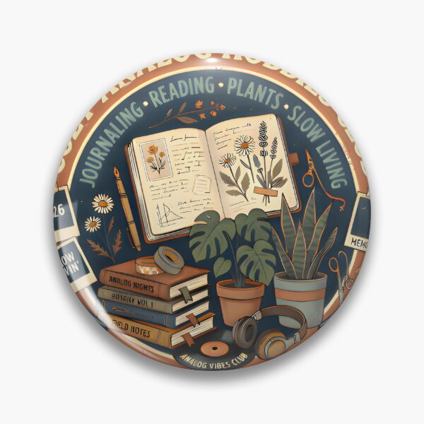 Item preview, Cozy Analog Hobbies Club 2026 – Journaling Reading Plants Slow Living designed and sold by CreativeNest Prints.