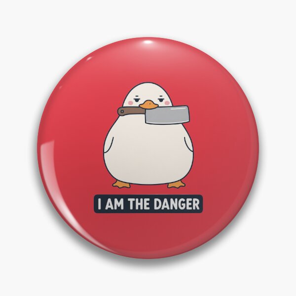 Item preview, I AM THE DANGER Duck Cleaver Knife Meme designed and sold by bosamji.