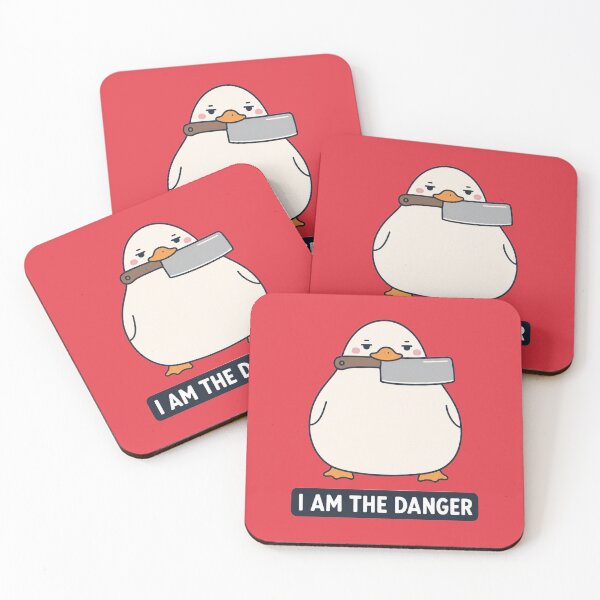 Item preview, I AM THE DANGER Duck Cleaver Knife Meme designed and sold by bosamji.