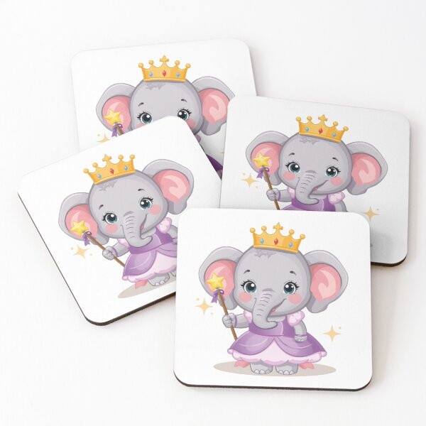 Item preview, ? Princess Elephant – Cute Girls Kids T-Shirt Design designed and sold by SunnyDesign82.