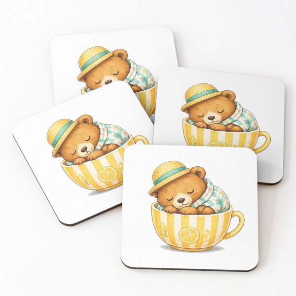 Item preview, Cozy Bear in a Teacup – Summer Edition designed and sold by Icareis-Studios.