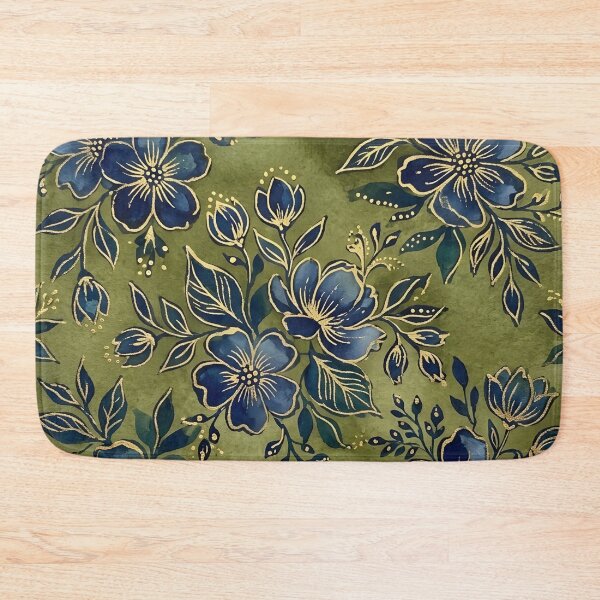 Item preview, Navy Floral  designed and sold by GraphicsClub.