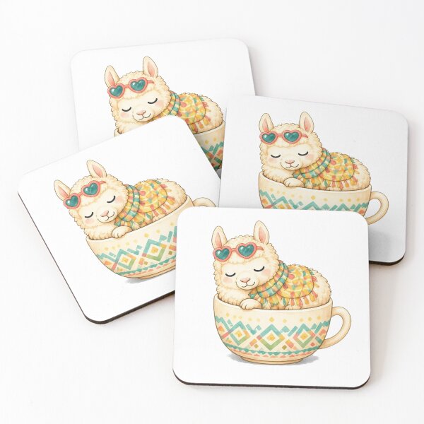 Item preview, Cozy Alpaca in a Teacup – Summer Edition designed and sold by Icareis-Studios.