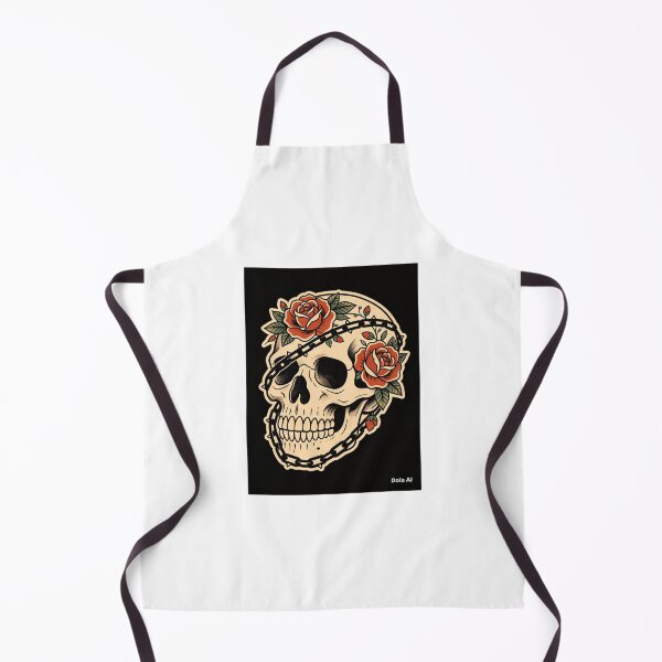 Item preview, Skull and Roses – Traditional Tattoo Art designed and sold by wojtas90.