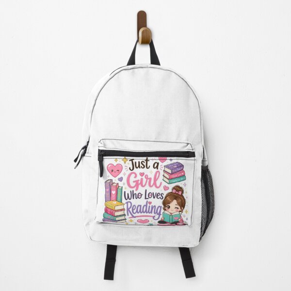 Item preview, Just a Girl Who Loves Reading Sticker designed and sold by Stylestickers55.