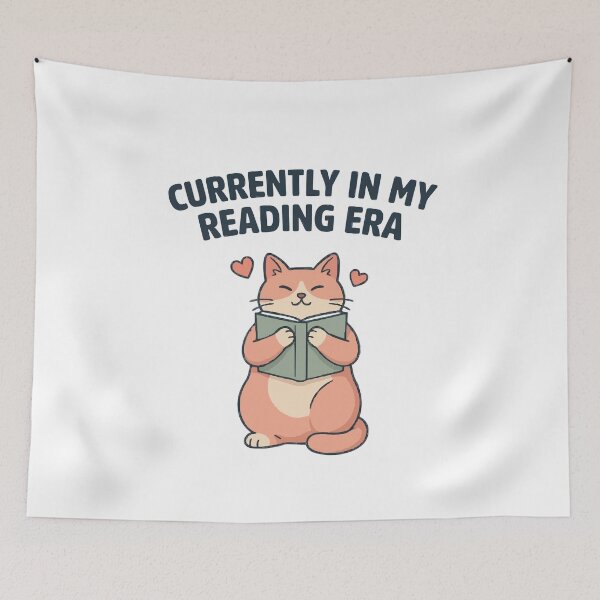 Item preview, Currently In My Reading Era Cute Cat Reader designed and sold by Bianca Oltean.