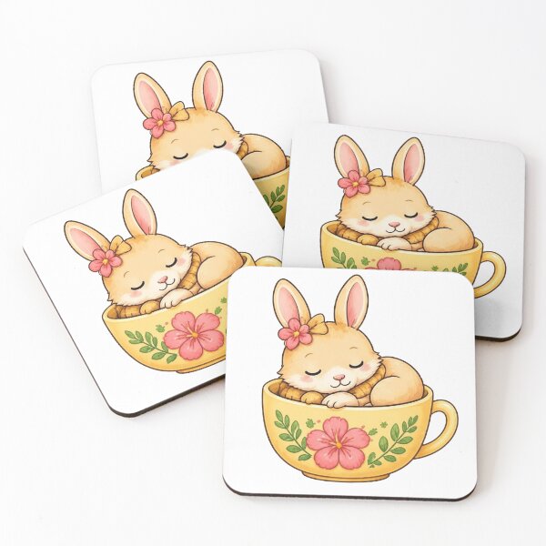 Item preview, Cozy Bunny in a Teacup – Summer Edition designed and sold by Icareis-Studios.