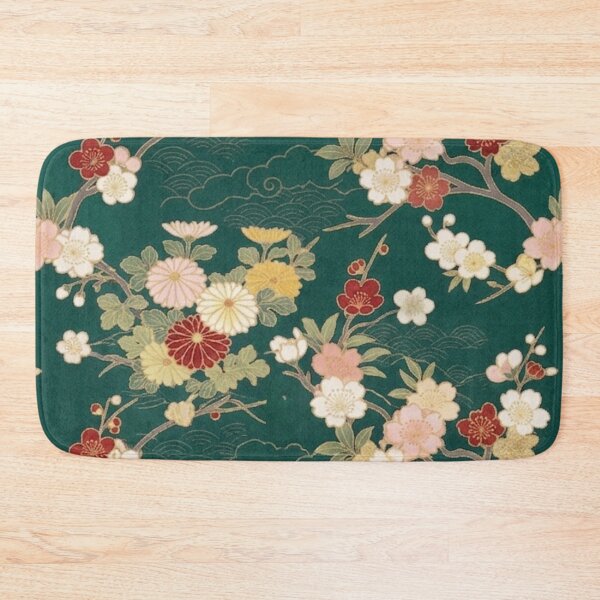 Item preview, Japanese Floral Seamless Pattern – Sakura & Chrysanthemum Botanical Design designed and sold by FashioonTrends.