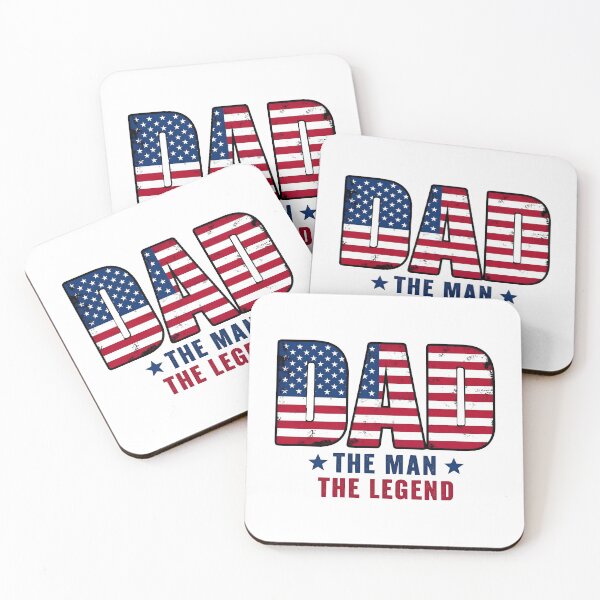 Item preview, American Flag Dad: The Man, The Legend – Patriotic Father’s Day Gift designed and sold by SideKickCreates.