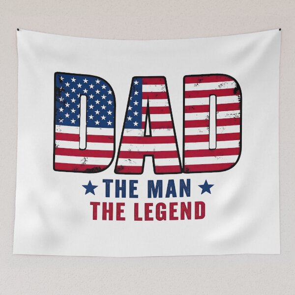 Item preview, American Flag Dad: The Man, The Legend – Patriotic Father’s Day Gift designed and sold by SideKickCreates.