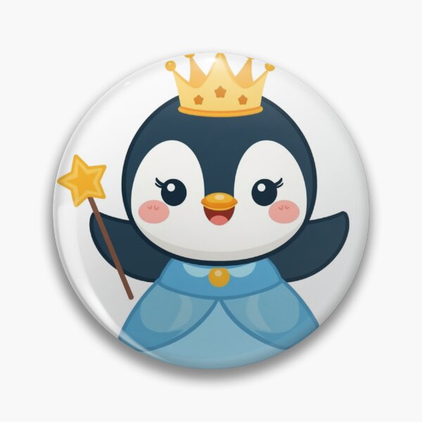 Item preview, ? Princess Penguin – Cute Girls Kids T-Shirt Design designed and sold by SunnyDesign82.