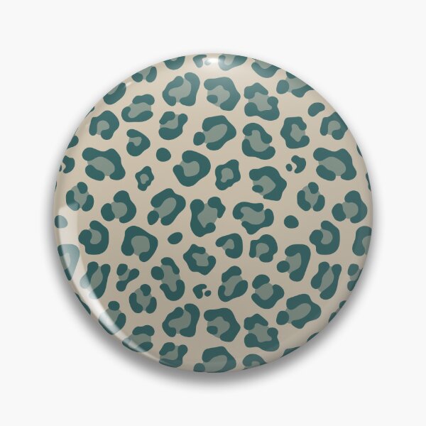 Item preview, Beige and Teal leopard print designed and sold by pattern-archive.