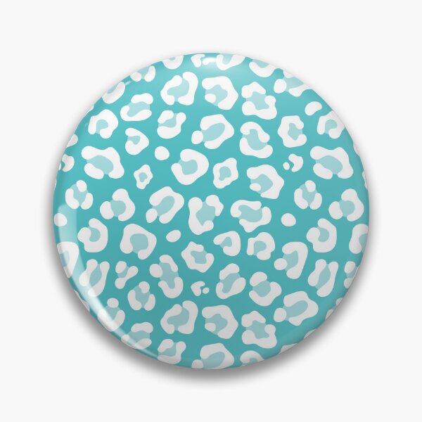 Item preview, Aqua and White leopard print designed and sold by pattern-archive.