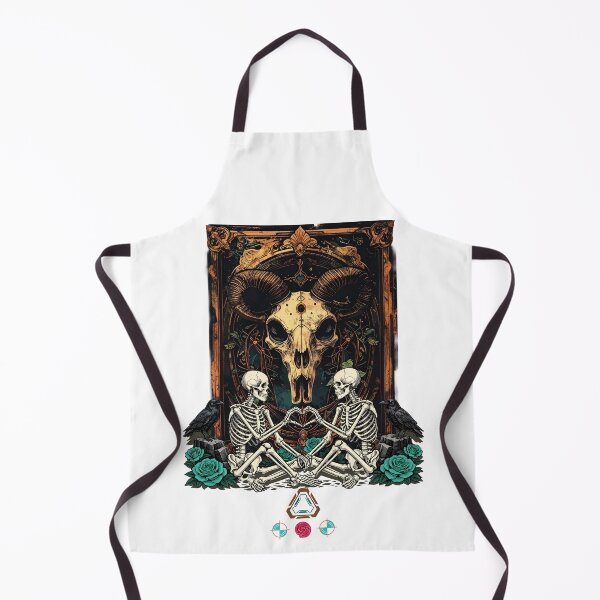 Item preview, Skeletons and Ravens Engraved in Gold designed and sold by m-yoga-store.