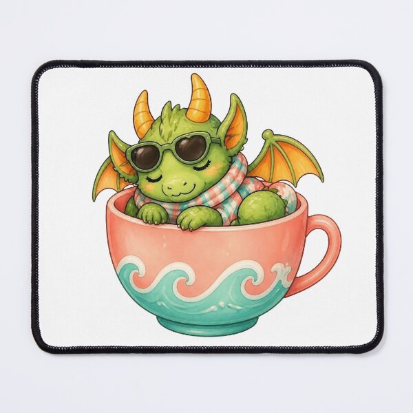Item preview, Cozy Dragon in a Teacup – Summer Edition designed and sold by Icareis-Studios.