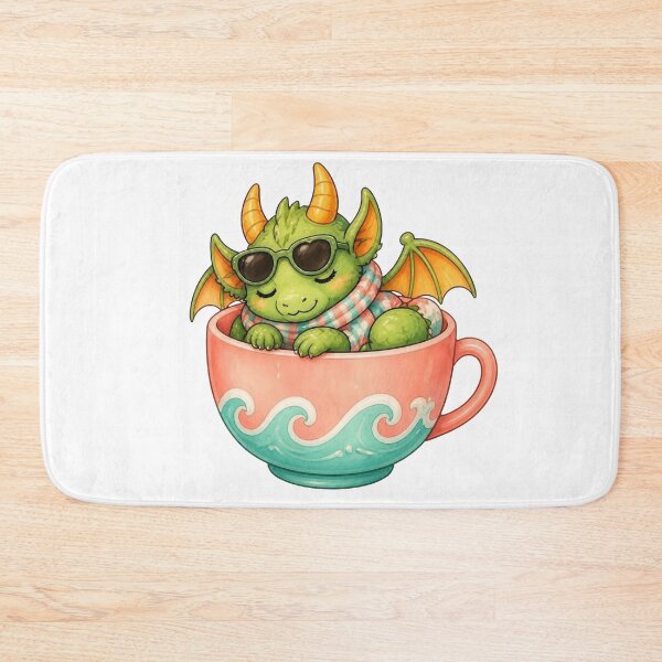 Item preview, Cozy Dragon in a Teacup – Summer Edition designed and sold by Icareis-Studios.