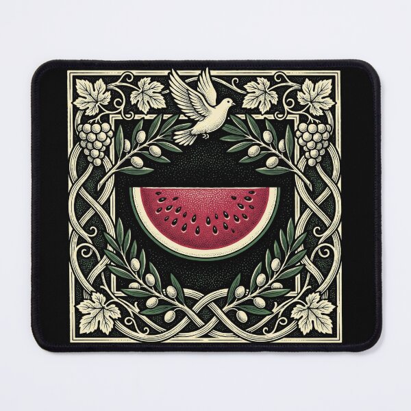 Item preview, Vintage Woodcut Watermelon Fine Art Linocut Style Graphic designed and sold by TeNovaStudio.