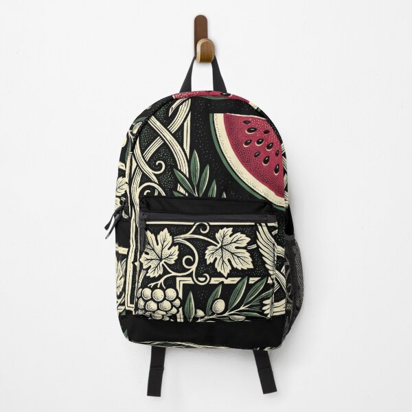 Item preview, Vintage Woodcut Watermelon Fine Art Linocut Style Graphic designed and sold by TeNovaStudio.
