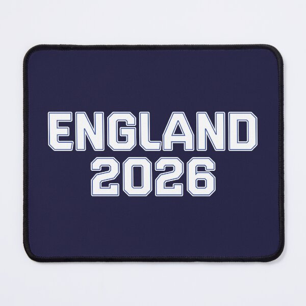 Item preview, England 2026 World Cup (White with Blue & White Outline) designed and sold by STUDIO-72.