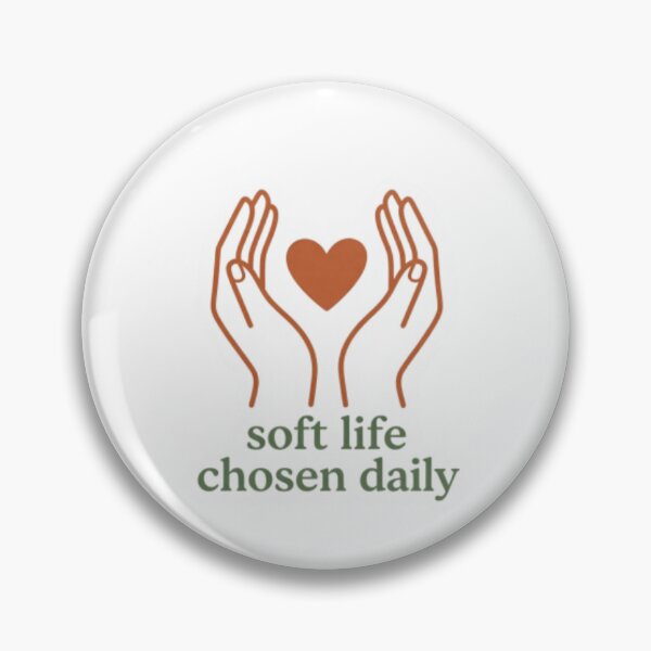 Item preview, Soft Life Chosen Daily – Calm Healing Affirmation Quote designed and sold by CosmicQuietLab.