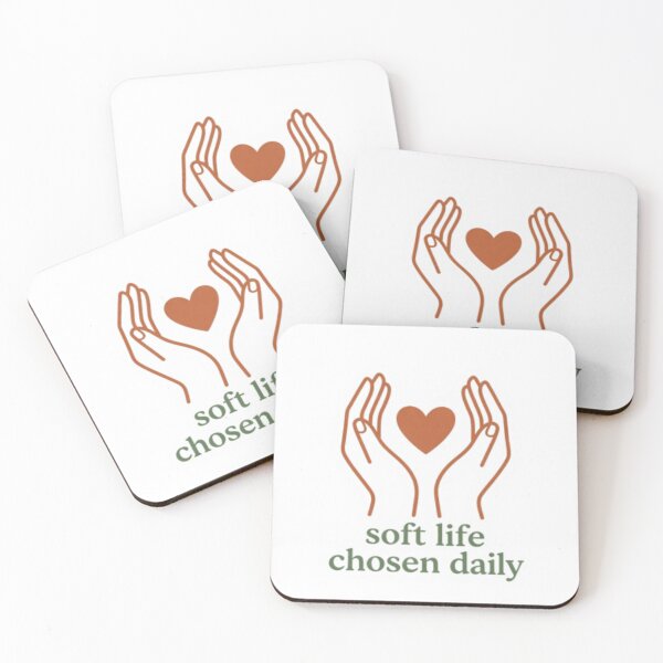 Item preview, Soft Life Chosen Daily – Calm Healing Affirmation Quote designed and sold by CosmicQuietLab.