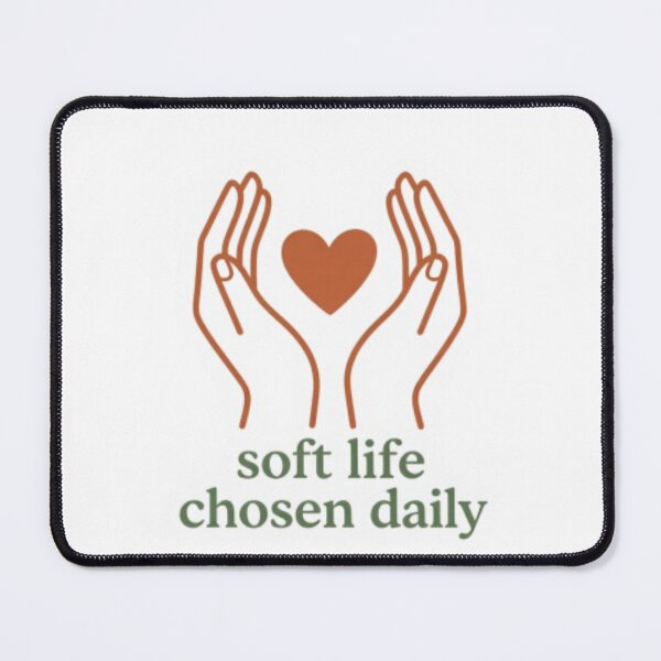 Item preview, Soft Life Chosen Daily – Calm Healing Affirmation Quote designed and sold by CosmicQuietLab.
