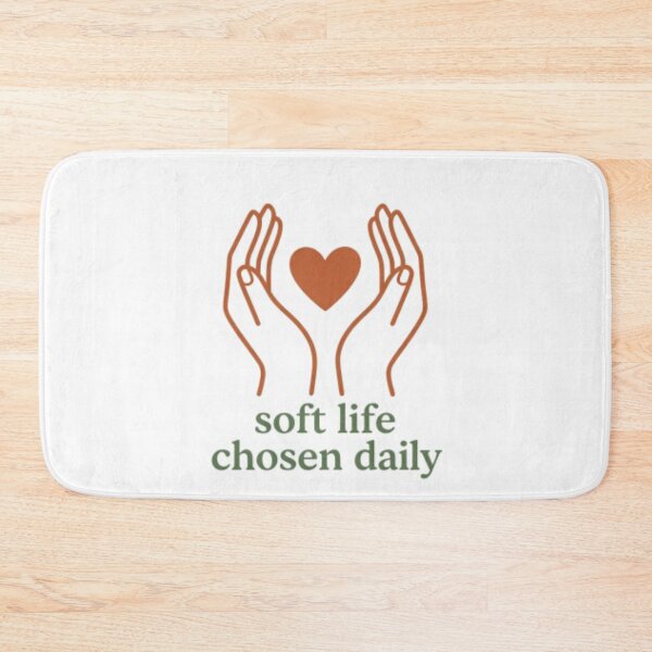 Item preview, Soft Life Chosen Daily – Calm Healing Affirmation Quote designed and sold by CosmicQuietLab.