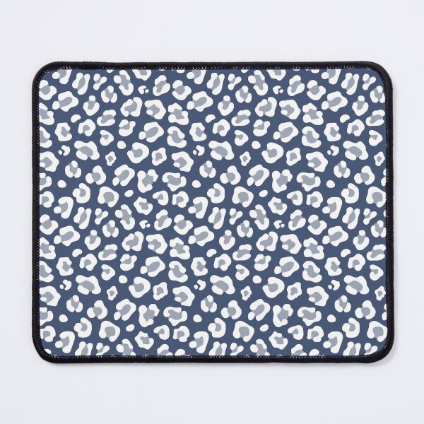 Item preview, Blue and White leopard print designed and sold by pattern-archive.