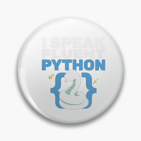 Item preview, I Speak Fluent Python Coder Snake Joke designed and sold by Bianca Oltean.