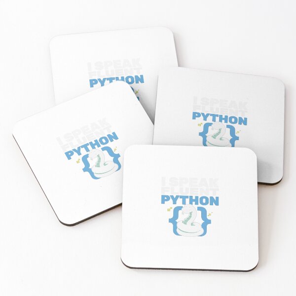 Item preview, I Speak Fluent Python Coder Snake Joke designed and sold by Bianca Oltean.
