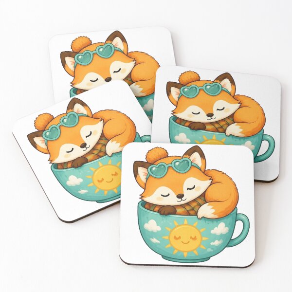 Item preview, Cozy Fox in a Teacup – Summer Edition designed and sold by Icareis-Studios.
