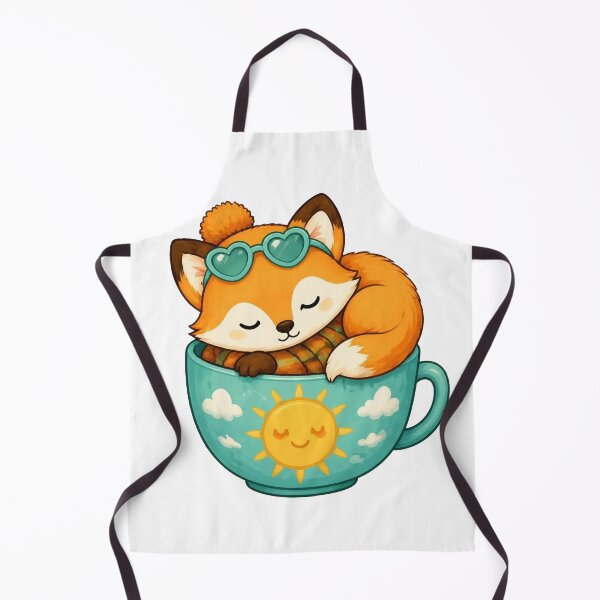 Item preview, Cozy Fox in a Teacup – Summer Edition designed and sold by Icareis-Studios.