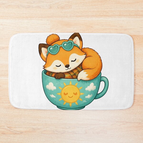 Item preview, Cozy Fox in a Teacup – Summer Edition designed and sold by Icareis-Studios.