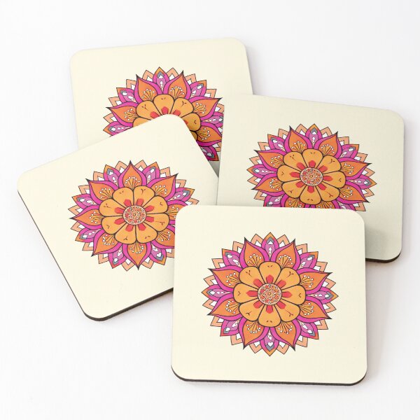 Item preview, Folk Mandala designed and sold by CharlottePlaceArt.