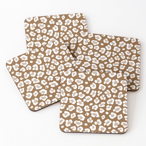Item preview, Bronze and White leopard print designed and sold by pattern-archive.