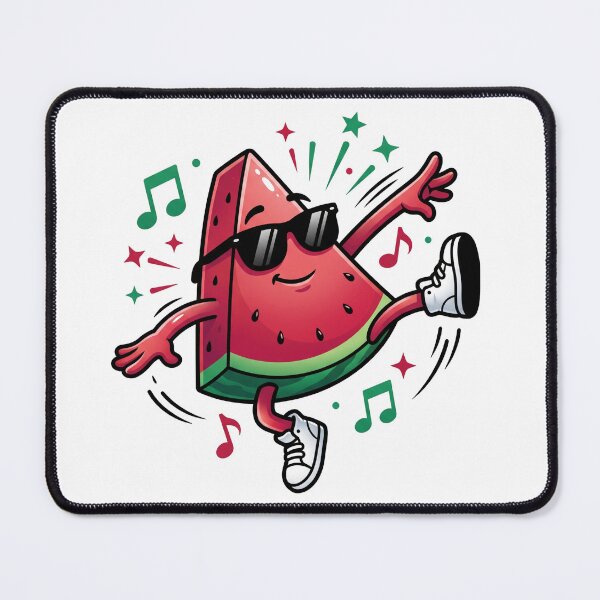 Item preview, Dancing Watermelon Cartoon Mascot Retro Sunglasses Summer designed and sold by TeNovaStudio.