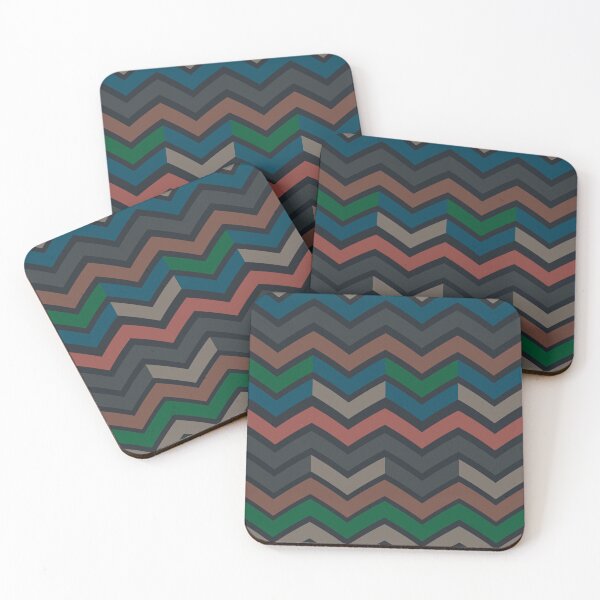 Item preview, Dark Earth Tone Chevron Zigzag Design  designed and sold by PatternTitan.