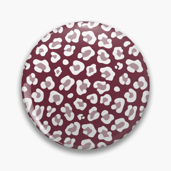 Item preview, Burgundy and White leopard print designed and sold by pattern-archive.