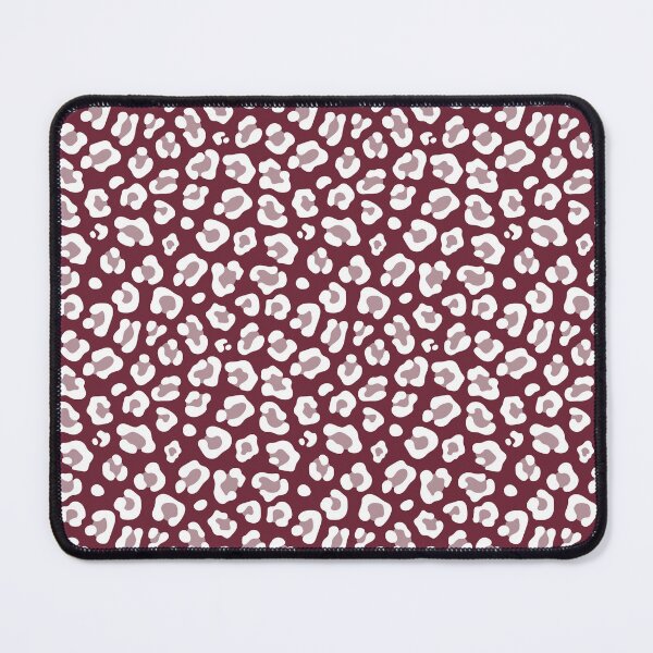 Item preview, Burgundy and White leopard print designed and sold by pattern-archive.