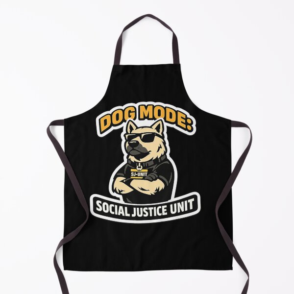 Item preview, DOG MODE: SOCIAL JUSTICE UNIT — Funny Dog Sticker designed and sold by Timeless Junction.