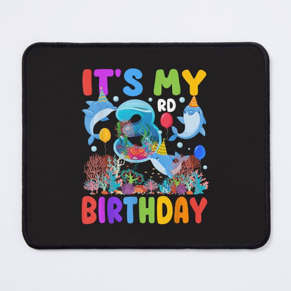 Item preview, Its My 3rd Birthday Dolphin Party Ocean Theme Kids Birthday Design designed and sold by kiralynstration.