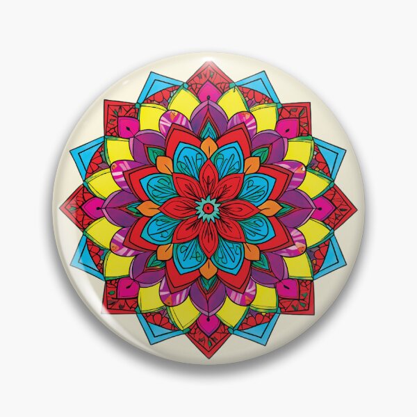 Item preview, Folk Mandala designed and sold by CharlottePlaceArt.