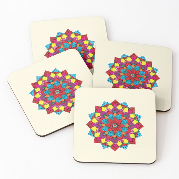 Item preview, Folk Mandala designed and sold by CharlottePlaceArt.