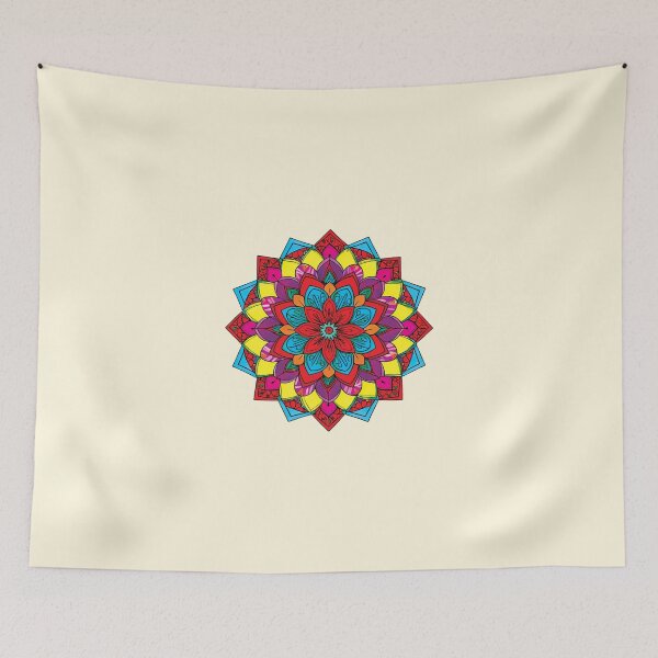 Item preview, Folk Mandala designed and sold by CharlottePlaceArt.