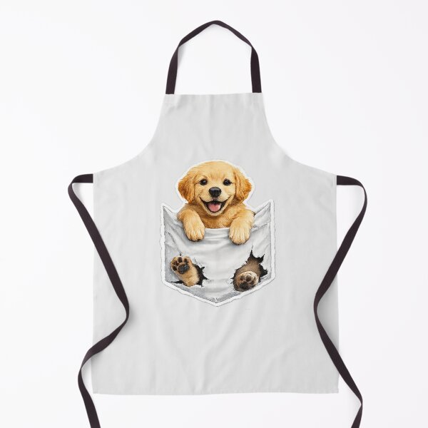 Item preview, Pocket Golden Retriever Puppy Cute Dog Lover Design designed and sold by PoojaArtLab.
